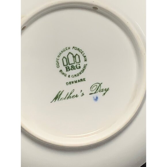 B&G Mothers Day 1992 Panda Plate 6" Copenhagen Porcelain Collectible - Picture 6 of 12